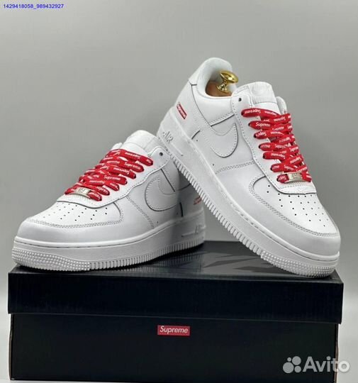 Кроссовки Nike Air Force 1 Low & Supreme (Арт.45689)