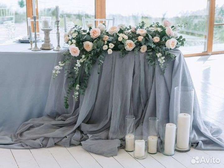 Свадебное оформление Стол президиум фотозона арка