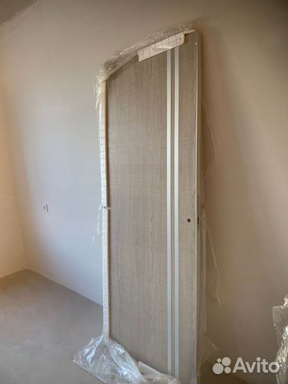 Дверь межкомнатная с алюминевыми молдингами