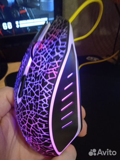 Мышь проводная Qumo Dragon War Solaris + коврик