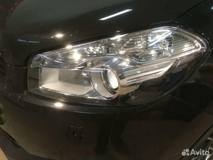 Nissan Qashqai разбор фар, замена линз
