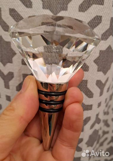 Стеклянная пробка на подарок винный набор