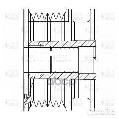 Шкив с обгонной муфтой генератора SGP1006 start