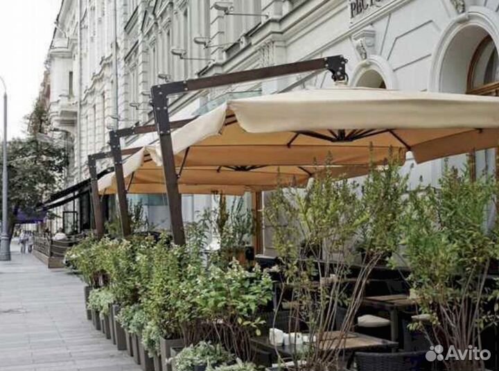 Уличный профессиональный зонт для дачи и сада