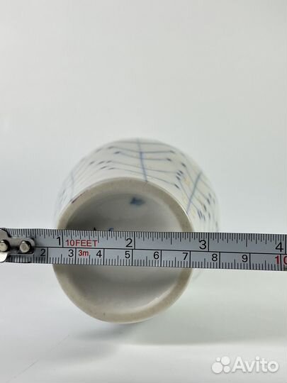 Ваза Укроп Веточки лфз фарфор Городецкий 1960е