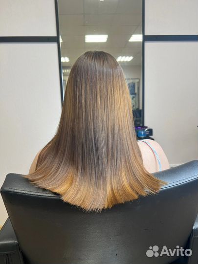 Кератиновое выпрямление волос модель