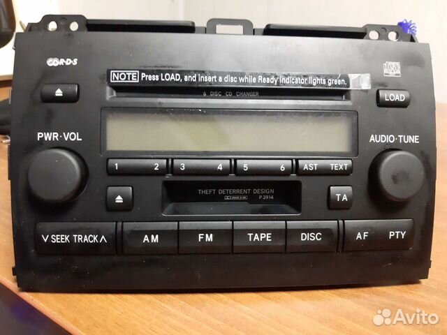 Штатная магнитола от Toyota Prado 120