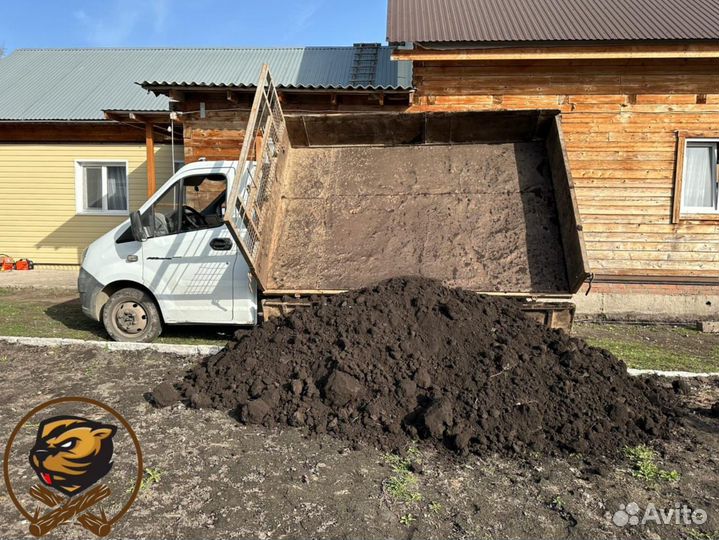 Чернозем, земля, перегной, навоз, торф