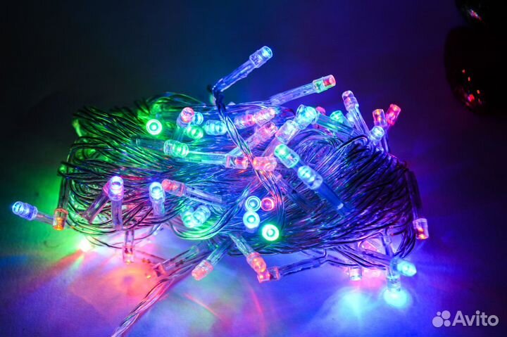 Электрогирлянда новогодняя Нить 7 метров