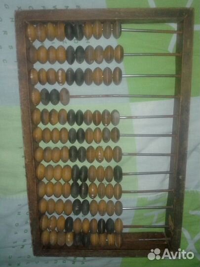 Старые счеты из дерева