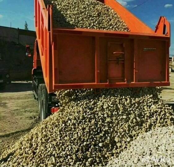 Щебень гравийный любых фракций