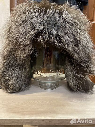 Шапка ушанка мужская из чернобурки