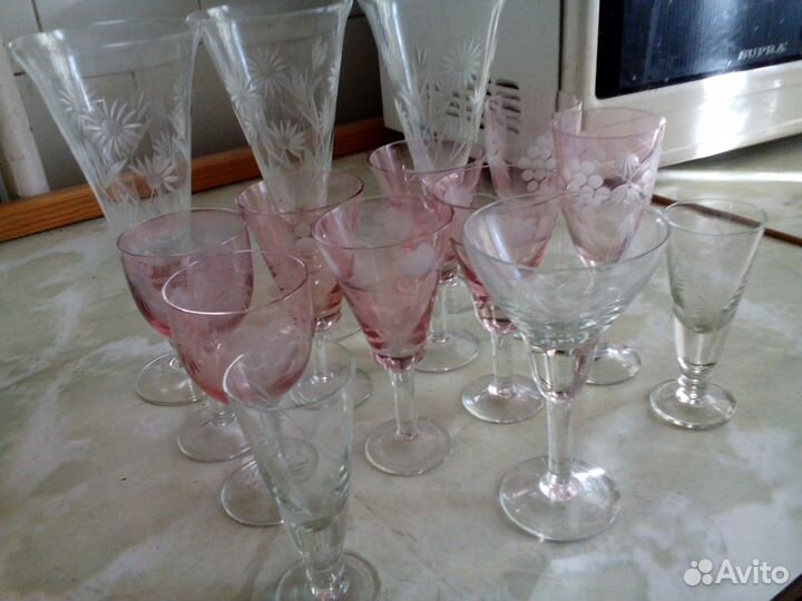 Стаканы рюмки