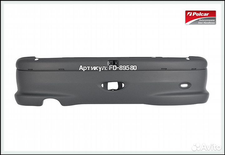 Бампер задний грунт Peugeot 206