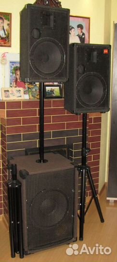 Колонки Сабвуфер P.Audio 1200W D12-15