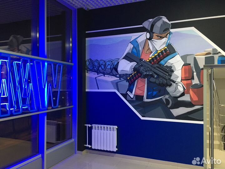 Роспись стен, потолков, помещений и фасадов зданий