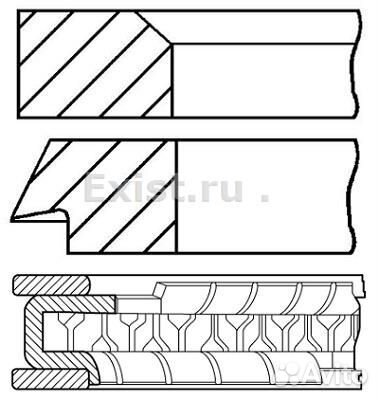 08-104200-00 Кольца поршневые
