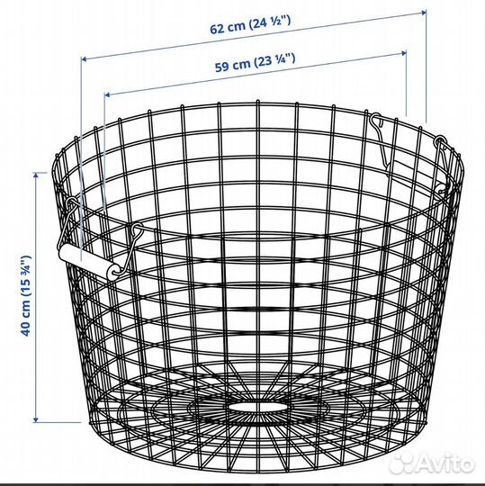 Корзина IKEA нэтаде