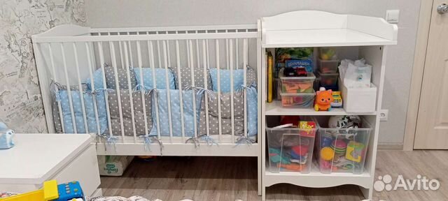 IKEA Смогера Кроватка и пеленальный стол