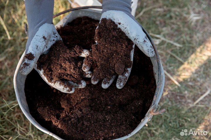 Торф, навоз, перегной в мешках
