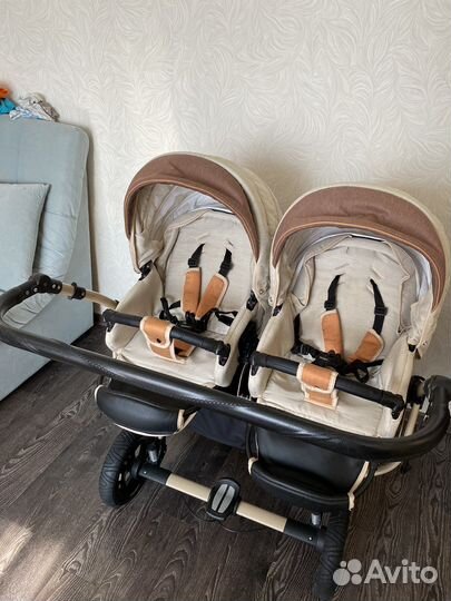 Коляска для двойни indigo duo 18