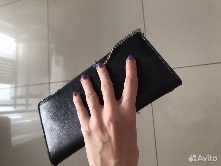 Клатч zara с шипами