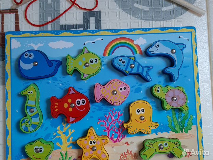 Магнитная рыбалка,игры развивающие