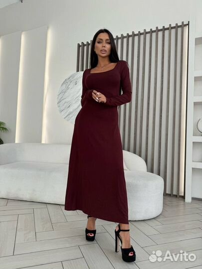 Платье миди женское 3 цвета