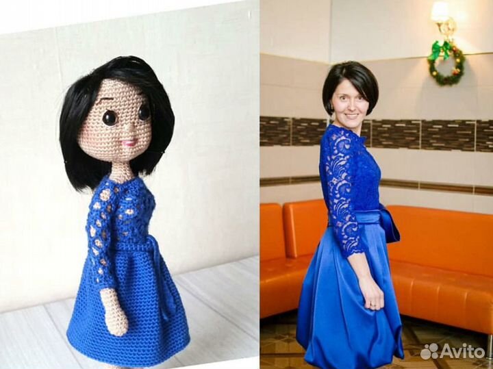 Кукла портретная по фото, ручная работа