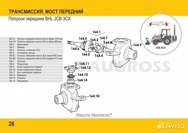 Запчасти JCB