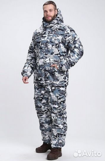 Костюм Зимний Горный Белый Камо