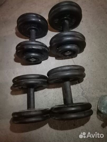 Набор Штанга- гантели- блины, грифы