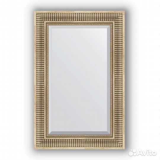 Зеркало Evoform Exclusive 87х57 Серебряный акведук