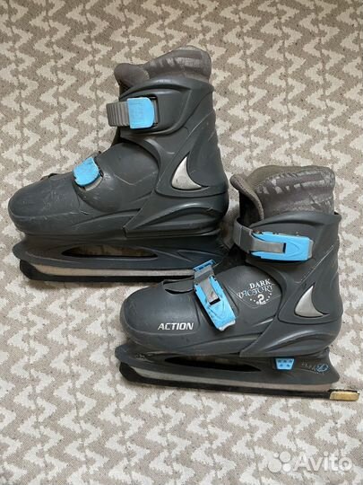 Коньки детские раздвижные 33-36