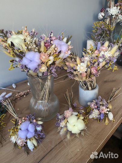 Летний букетик из сухоцветов