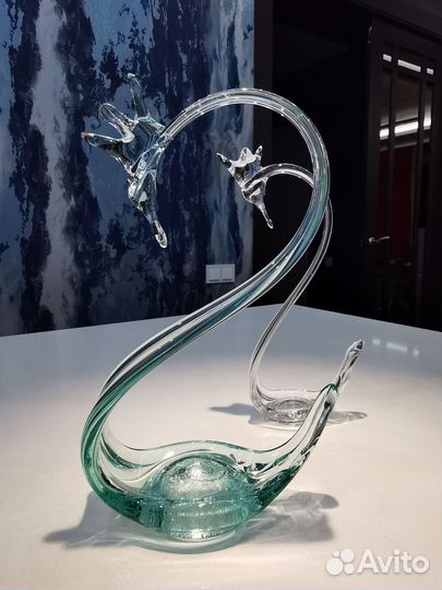 Лебеди. Он и она. Символ любви и верности. СССР