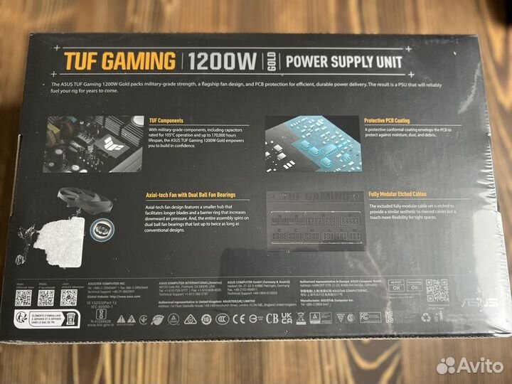 Блок питания Asus TUF Gaming 1200W Gold