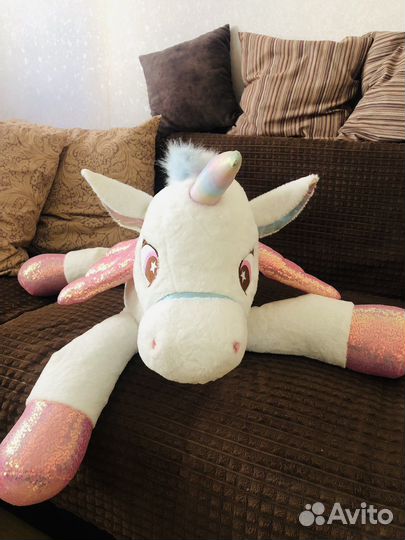 Большая мягкая игрушка единорог