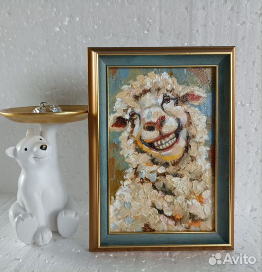 Картина маслом в раме 