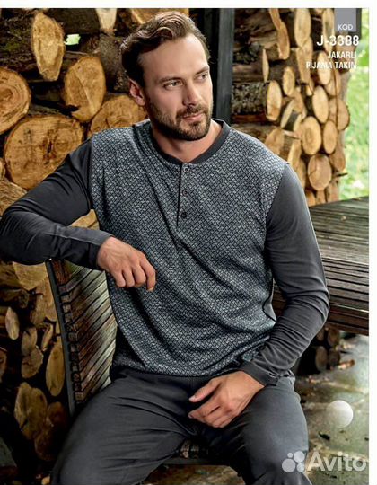 Мужская пижама хлопок