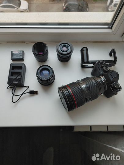 Fujifilm xt-20 + оптика + ручка+ переходник