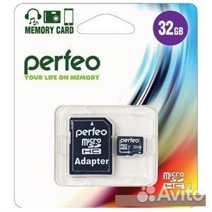 Perfeo microsdhc 32GB class 10, карта памяти