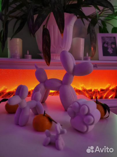 Дизайнерская статуэтка из гипса Собака Balloon Dog