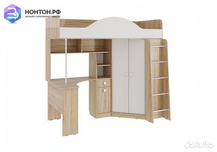 Детский комплекс Мега дуб сонома / белый