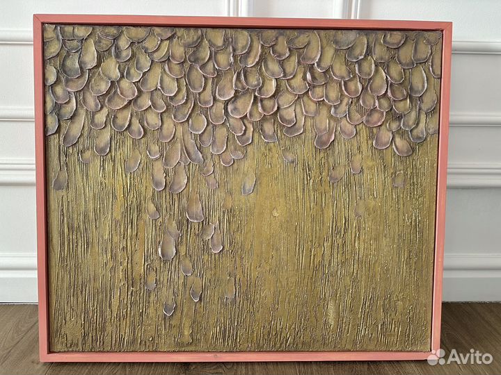 Интерьерная картина текстурная абстракция