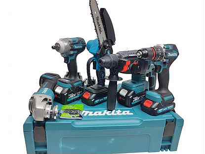 Набор инструмента Makita 5в1 сучкорез +4 батареи