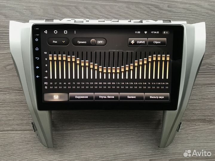 Магнитола Toyota Camry с круговым обзором 360