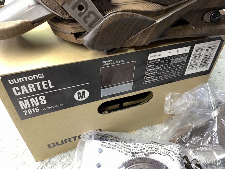 Крепления для сноуборда M Burton Cartel Новые