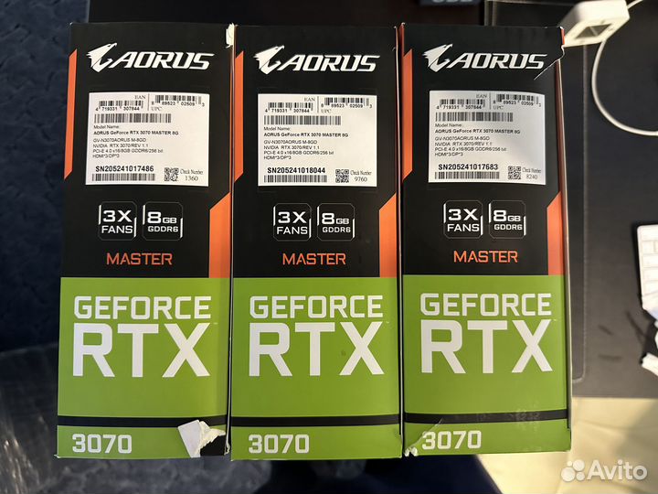 Gigabyte aorus GeForce RTX 3070 master 8G