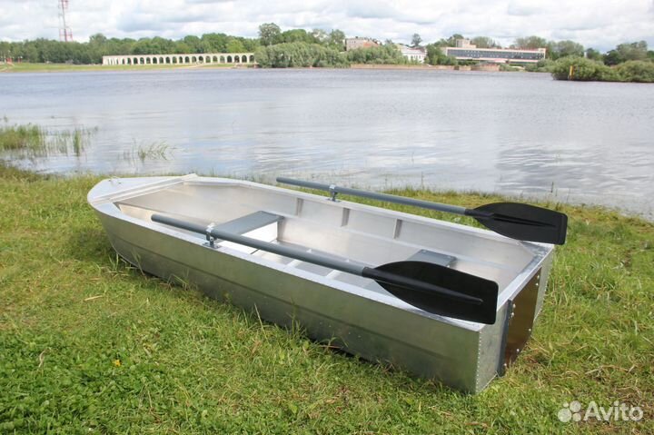 Лодка алюминиевая Малютка-Н 2.9 м.с транцем, новая